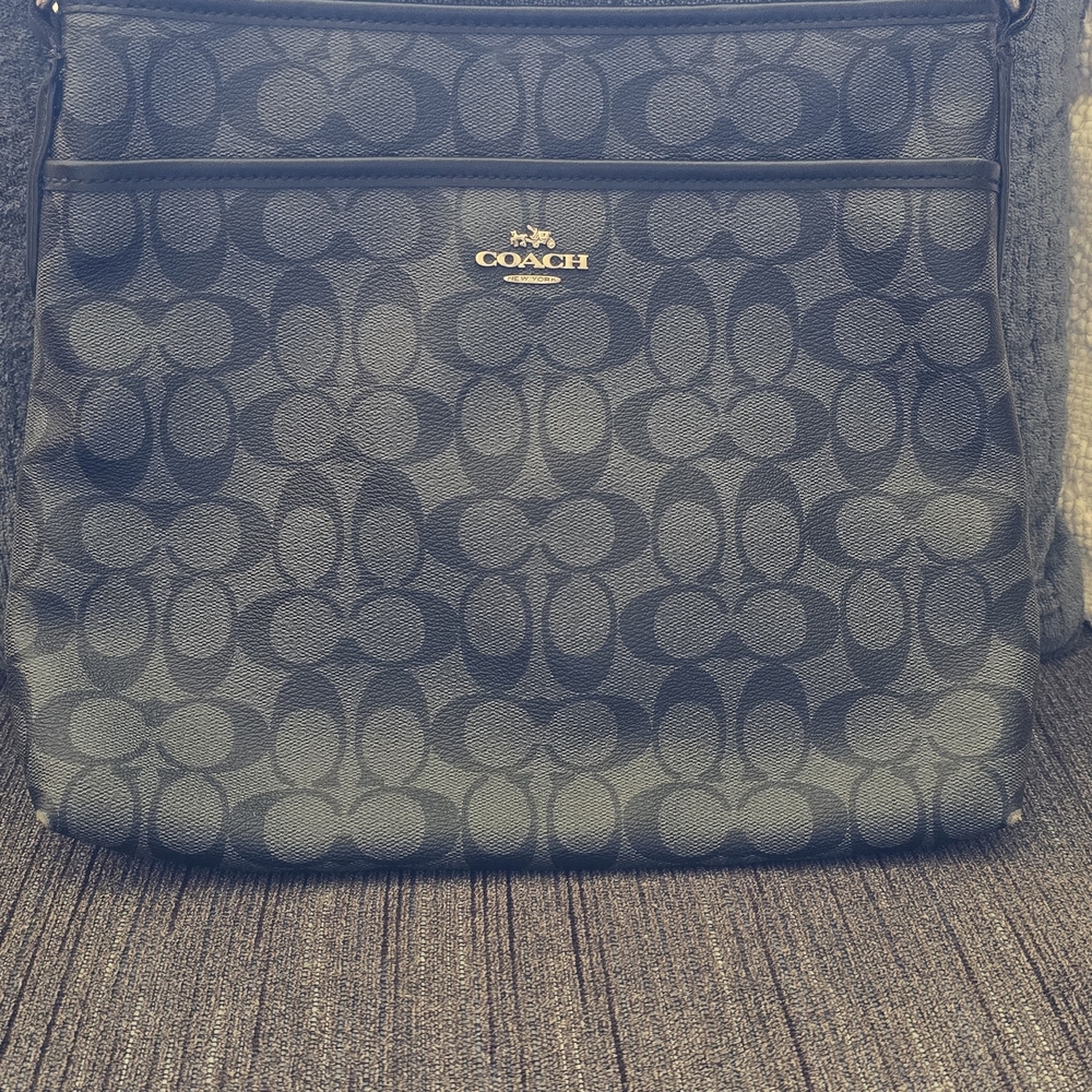 Coach Black and Gray Crossbody Bag